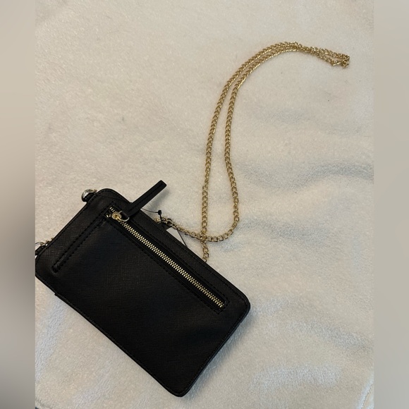 Guess Black Textured Bag with Gold Logo - Picture 8 of 9